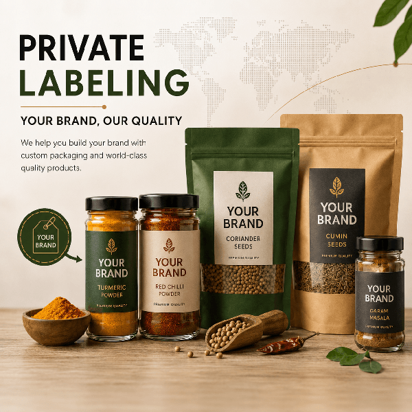 Private label spice packing for overseas buyers